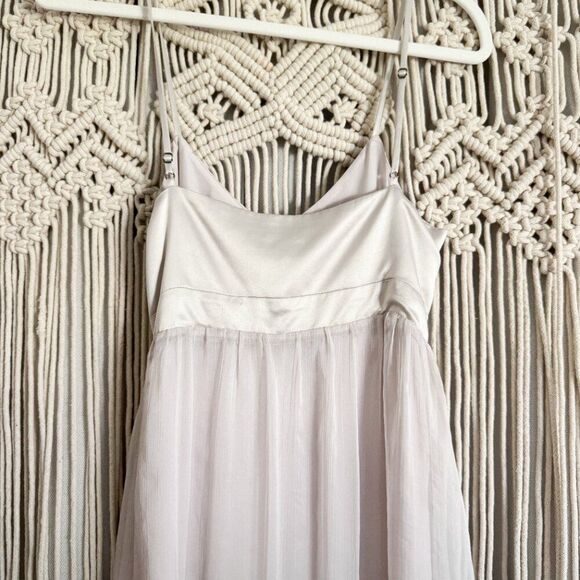 Boston Proper Size 6 Metallic Top Maxi Dress Boho EUC Adjustable Straps - Picture 7 of 8